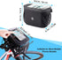 WOTOW Bike Handlebar Insulated Bag, Front Phone Bag Cooler Storage Pouch with TPU Touch Screen for Cycling Accessories
