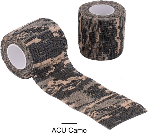Self-Adhesive Camouflage Tape Wrap, Protective Camo Form Non-Woven Stealth Camo Tape for Outdoor Camping