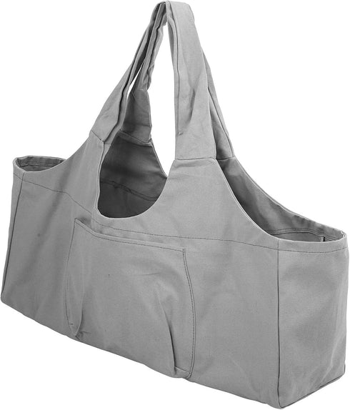 Lairun Yoga Mat Bag Large Capacity Yoga Bags and Carriers for Women with Side Pocket Canvas Light Durable Oversized