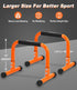 TABEKE Push Up Bar, 12" High Parallettes Bars & Dip Bar with Foam Handles, No Wobbling Calisthenics Equipment