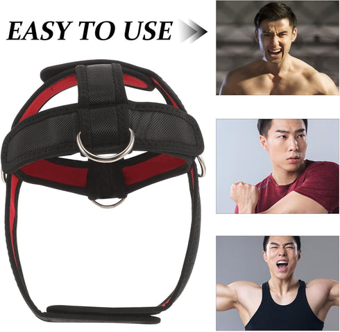 GANAZONO Neck Support Head Harness for Weight Lifting, Neck Trainer Fitness Equipment for Strength Training