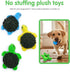 Turtle Squeaky Dog Toys with Ball - 2-in-1 Plush Toys for Small Breeds, BPA-Free Rubber & Soft Fabric for Interactive