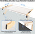 JTL-ADMCW Hammock Cat Sill Window Perch Sturdy Solid Wood Frame for Large Cats Easy to Assemble&Adjust Bed Windowsill