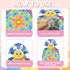 Set 12 Yquqwn Easter Chicken Dart Board Game with Sticky Balls, Easter Basket Stuffers Eggs Filled Gifts for Kids
