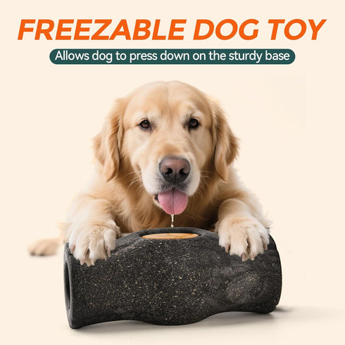 Frozen AUSCAT Dog Enrichment Toys, Dog Treat Toys to Keep Them Busy, Interactive Dog Toys for Aggressive Chewers, Stump
