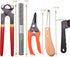 8 inch 7 Farrier Tool Kits Piece Mini Rasp Hoof File Goat Pig Equine Metal Shears Professional Farriers Hoof Nipper