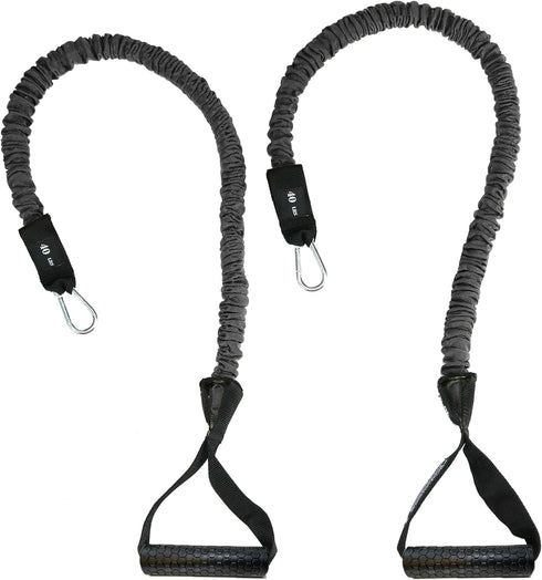 Resistance Cords - Cross Anchored Shoulder Exercise Bands, One Pair for Dynamic Warmups and Rehab