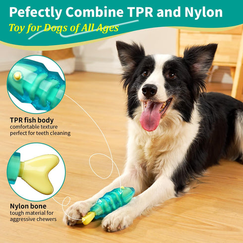 MewaJump Dog Chew Toys for Aggressive Chewers, Tough Dog Toy for Medium and Large Breeds, Indestructible Dog Toys