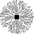 Wallmonkeys Vector Circuit Board Abstract Peel and Stick Wall Decals, 24" H x 24" W