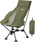 WildCall Lightweight Folding High Back Camping Chair with Head Support, Compact Beach