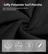 Abahub Surf Poncho Men & Women Towel Poncho Adult with Hood, Thick Quick Dry Changing Poncho Towel, Microfiber Wearable