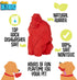Chew King Large Happy Gorilla Dog Toy