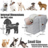 Cat Carrier Small Dog Handbag, Large Cat/Puppy Carrier Bag with Multiple Pockets and Breathable Mesh (Grey, Medium)