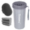 Dog Paw Cleaner for Large Dogs, Muddy Paw Washer with 3 Towels & Dog Bath Brush