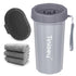 Dog Paw Cleaner for Large Dogs, Muddy Paw Washer with 3 Towels & Dog Bath Brush
