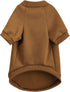 Puppy Sweater for Small Dogs, Warm Winter Cat Clothes, Knitwear Pet Sweatshirt, Medium Coffee Doggie Kitten Clothing
