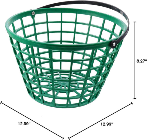 1pc Garneck Golf Basket bucket with handle Golfball Container with Handle accessories gadgets for kids holder driving