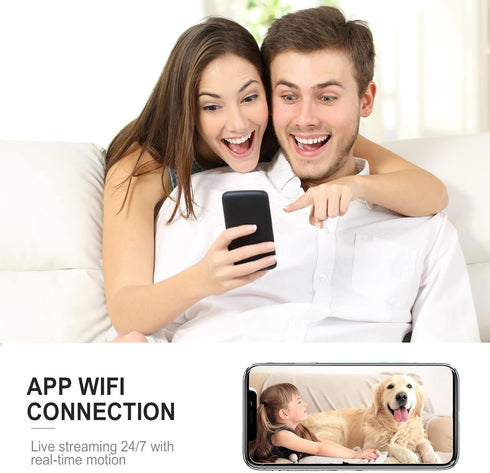 javiscam 2026 4K Upgraded Security Camera, Mini Nanny Cam for Home with Free Cloud Storage,WiFi Camera,Long Battery