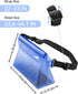 HEETA 2-Pack Waterproof Pouch with Waist Strap, Touchable Dry Bag with Adjustable Belt for Phone Valuables for Outdoor