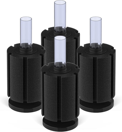 Pawfly Large Aquarium Bio Sponge Filter for Betta Fry, Shrimp, and Small Fish Tank up to 50 Gallon (4 Pack)