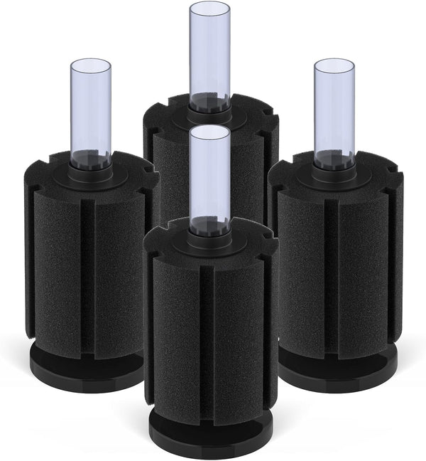 Pawfly Large Aquarium Bio Sponge Filter for Betta Fry, Shrimp, and Small Fish Tank up to 50 Gallon (4 Pack)