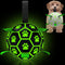 Glow in The Dark Dog Toys - Interactive Light Up Soccer Ball with Straps for Small & Medium Dogs, Puppy Gifts