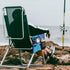 lasuroa 4 Beach Chair Cup Holder Attachment, Beach Chair Drink Bracket Pockets Phone Bag Adjustable Strap Hanging Cup