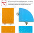 kathson Bird Perch Platform - Sanded Stand Wooden Corner Shelf for Parrots, Conures, Budgies, Cockatiels