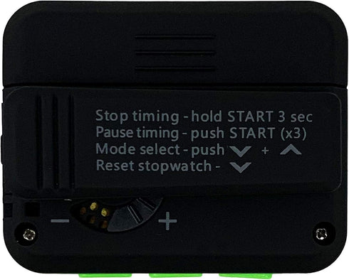 Gymboss Plus Interval Timer and Stopwatch - Black/Green Softcoat