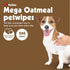 Petkin Mega PetWipes - 200 Oatmeal Wipes for Dogs and Cats, Use on Face, Paws, Ears, Body, Ideal for Home or Travel