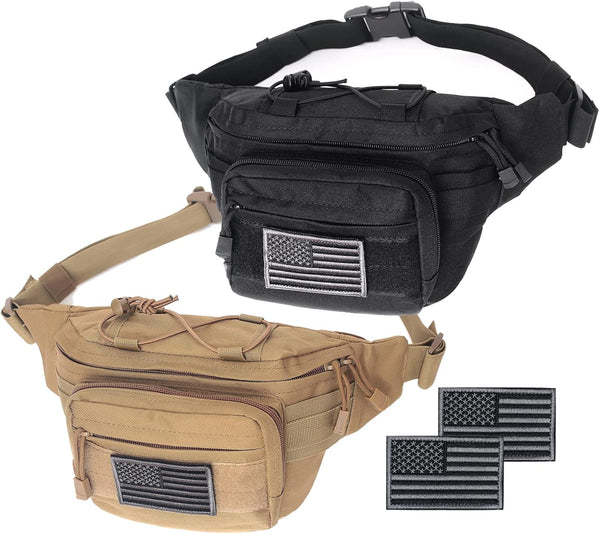 Tactical Fanny Pack, Military Waist Bag, Hip Belt Utility Bags for Outdoor Hiking Climbing Fishing
