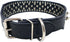 Dogs Kingdom Faux Leather Spiked Studded Dog Collar, Pitbull, Boxer, Black, L