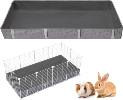 Funfurry Waterproof Guinea Pig Cage Liner,Washable Tarp Bottom Base,Cage Liners for Small