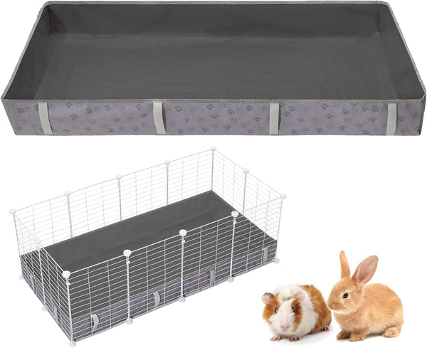 Funfurry Waterproof Guinea Pig Cage Liner,Washable Tarp Bottom Base,Cage Liners for Small