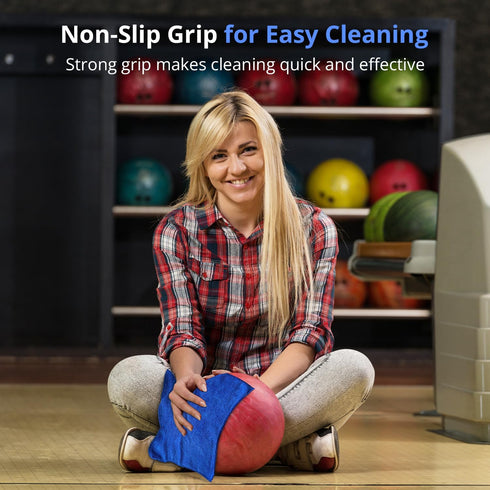 3-Pack 11.25"x11.25" Bowling Ball Cleaner Polishing Cloths Oil, Scuff, and Belt Mark Cleaner - Restores Tack