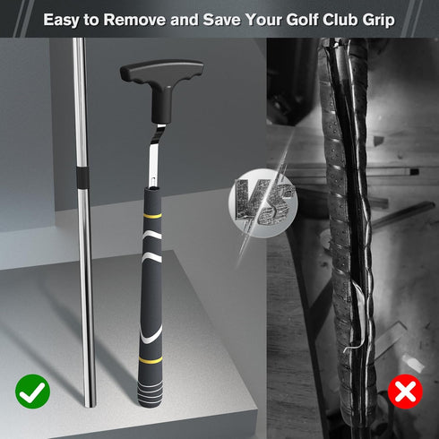Golf Grip Removal Tool, V-Groove Grip Remover for Standard Length Golf Grips