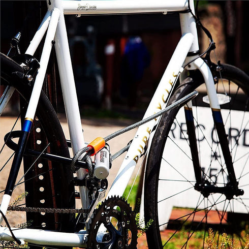 525 2.5 Equipment,5mm Kryptonite KryptoFlex Double Loop Security Cable, FT Long Braided Steel Flex Bike Lock Anti-Theft