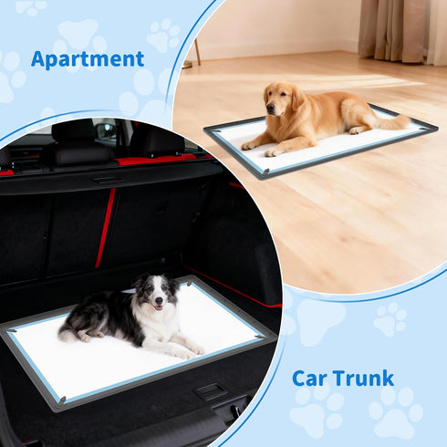 25x36 ALOOF Large Silicone Dog Pee Pad Holder in, Puppy Potty Training Tray with Magnetic Snaps & Raised Edges
