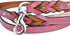 Luxury Raspberry Pink Leather Dog Leash, 4 Feet X 1/2 Inch Wide, Made with Genuine Leather