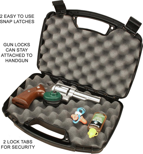 6-Inch MTM Single Handgun Case for up to Revolver (Black)