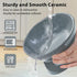 Elevated Ceramic Cat Bowl, Tilted Anti Vomiting Design, Spill-Proof and Dishwasher Safe for Indoor Cats