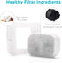 iPettie Replacement Filters for Tritone & Fiumi Ceramic Pet Water Fountain, 8PCS Carbon & 4PCS Foam Filters