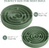 Coomazy Slow Feeder Dog Bowls, Silicone Dog Bowl with Suction Cups, Slow Feeder & Non-Slip Design, Boredom and Anxiety Reducer, Suitable for All Breed Dogs, Avocado Green