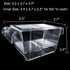 capetsma Acrylic Fish Breeding Box with Suction Cups, Isolation Hatchery Incubator for Baby Fishes, Small Size (S)