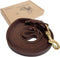 Guiding Star Leather Dog Leash 5ft, Heavy Duty Braided Handmade Leather for Large & Medium Dogs (5ftx3/4inch, Brown)