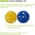 9" Champion Sports Hollow Plastic Baseballs Lightweight, Durable Practice Balls for All Ages