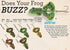 Rebel Lures Buzz'N Frog Topwater Fishing Lure, 2 1/2 Inch, 1/2 Ounce