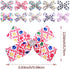 PET SHOW 50Pcs/25Pairs 4" Paw Pattern Big Dog Hair Bows Bulk with Alligator Clips for Medium Large Dogs Puppy Female Bowknot Topknot Girl Boy Pet Grooming Hair Accessories