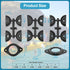 Through Hull Wiring Kit for Kayaks, Thru-Hull Kits for Fish Finders, Motors, Lighting Accessories