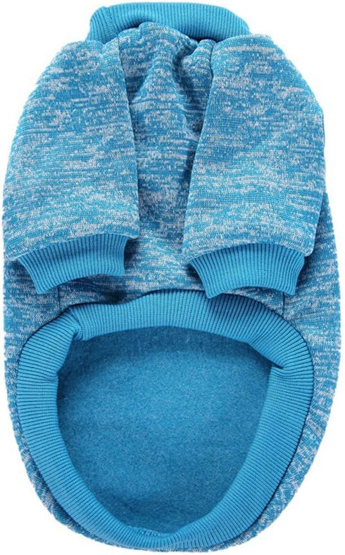Pet Dog Classic Knitwear Sweater - Warm Winter Puppy Pet Coat - Soft Sweater Clothing for Small Dogs (XXS, Light Blue)